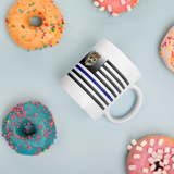 Swine Gear Thin Blue Line Flag Coffee Cup