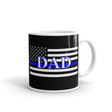 Thin Blue Line DAD Coffee Mug Black
